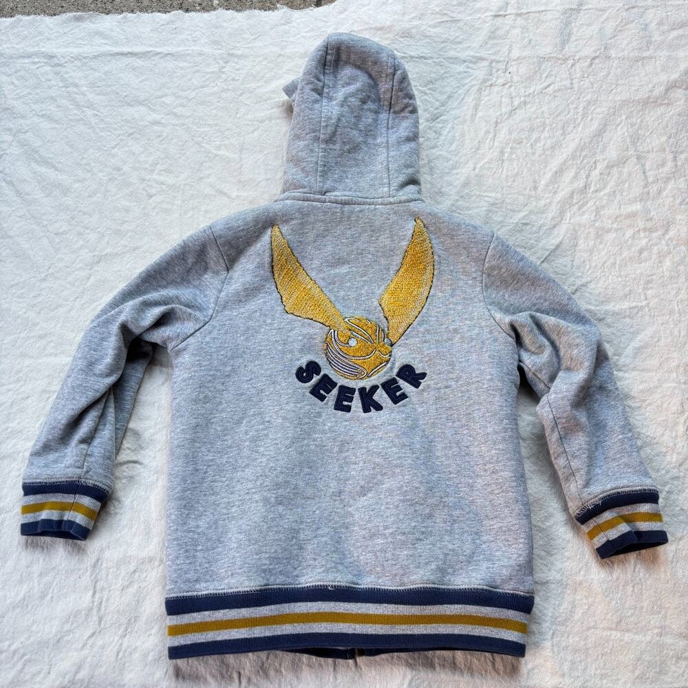 Mini Boden Harry Potter Golden Snitch Seeker Sherpa Hoodie 6-7Y